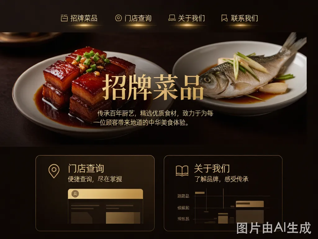 餐饮品牌落地页